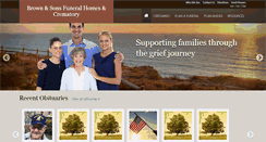 Desktop Screenshot of brownandsonsfuneral.com